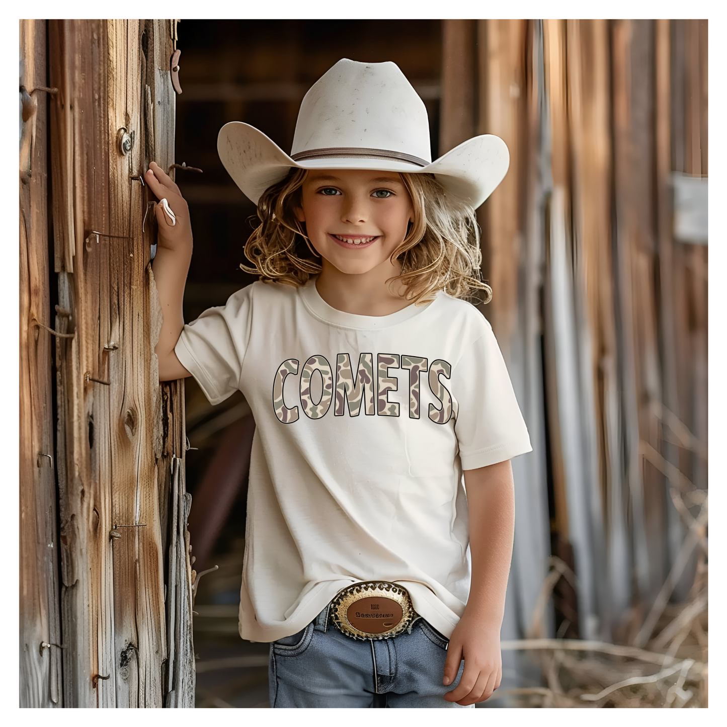 Youth Comets Camo Tee