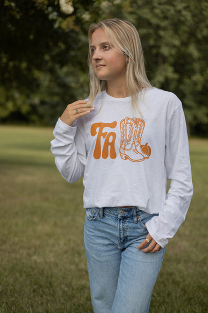 Fall Boots Long Sleeve Tee