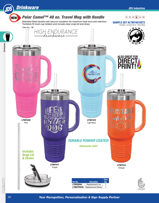 40 Ounce Travel Mug with Handle
