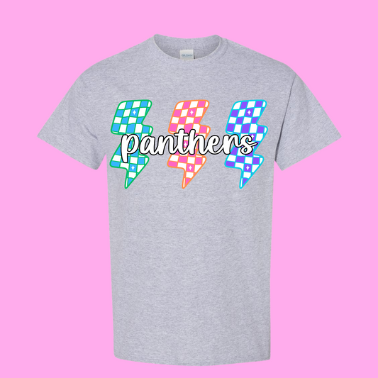Panthers Lightning Bolt Tee