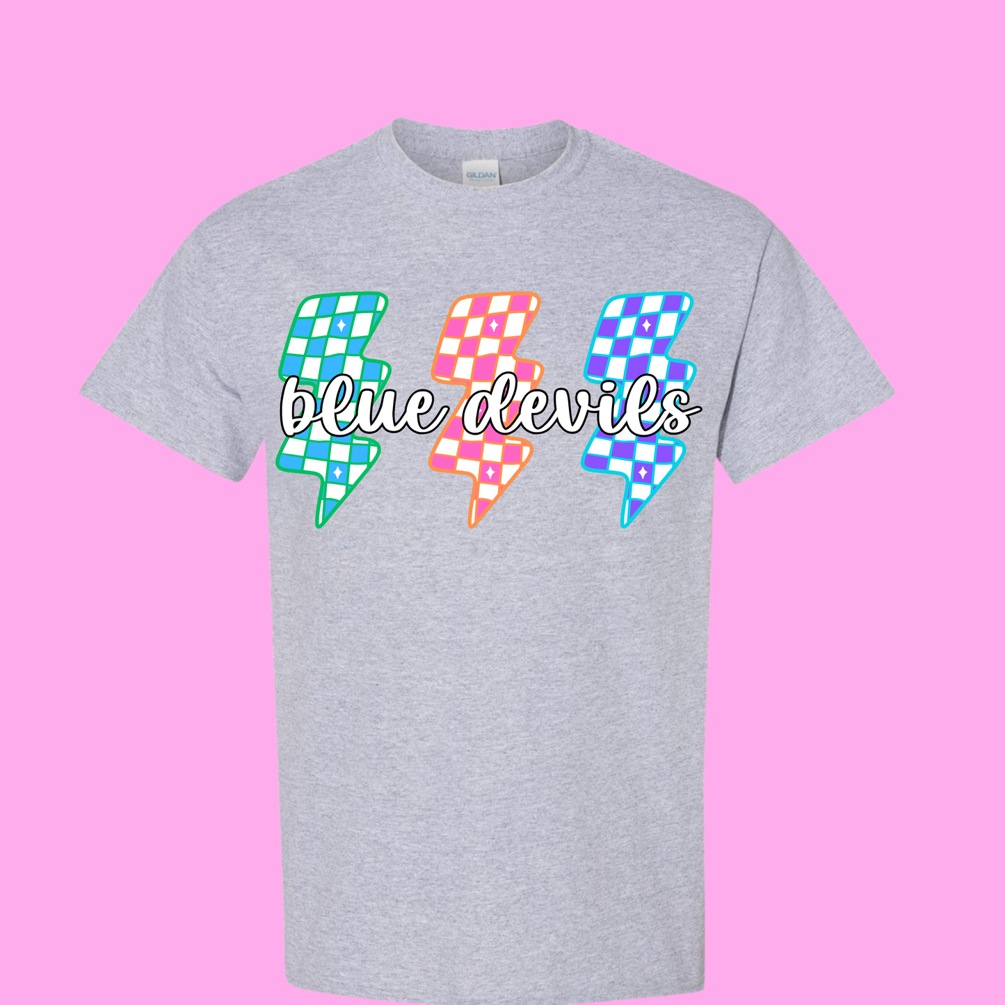 Blue Devils Lightning bolt Tee