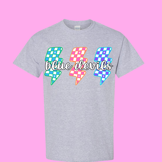 Blue Devils Lightning bolt Tee