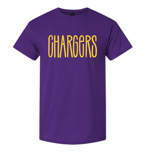 Chargers Big Letters Tee