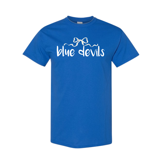 Blue Devils bow tee
