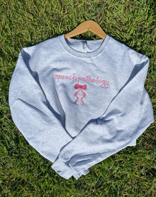 Speech Pathology Bow Crewneck