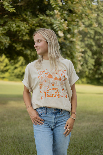 So Very Thankful Short Sleeve Tee