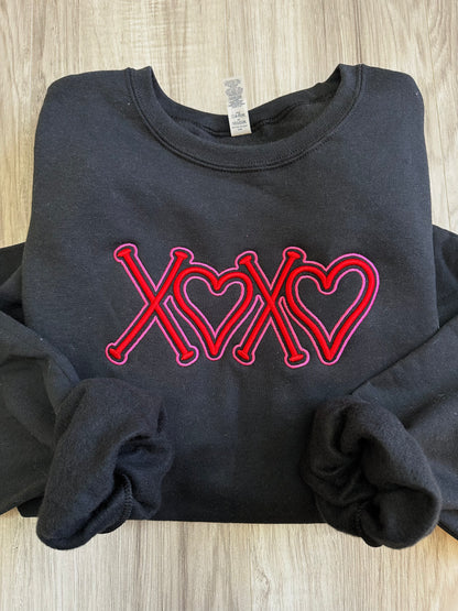 Valentine’s Puff Embroidered Crewneck
