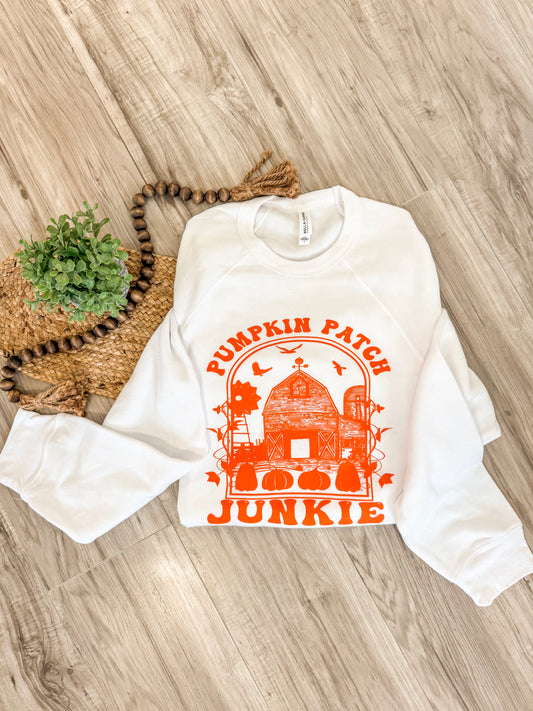 Pumpkin Patch Junkie Adult Crewneck