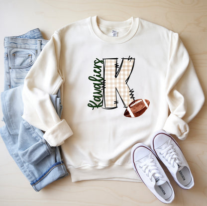 Football Custom Mascot Crewneck Sweatshirt