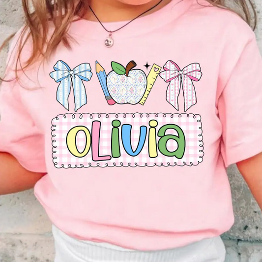 Personalized Back to School Tee