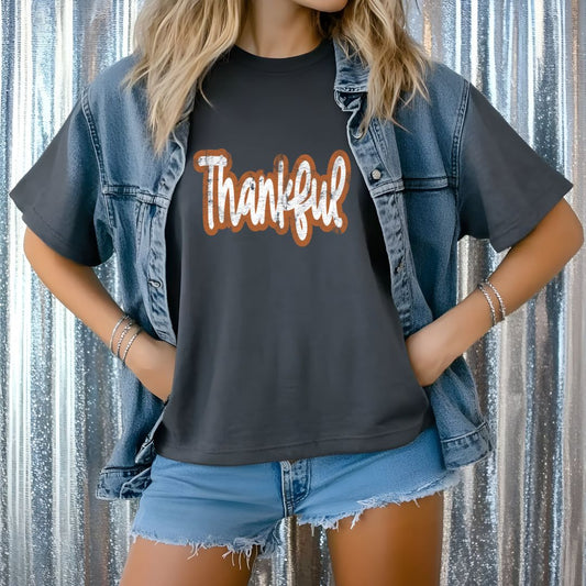 Comfort Colors Short Sleeve Thankful Tshirt