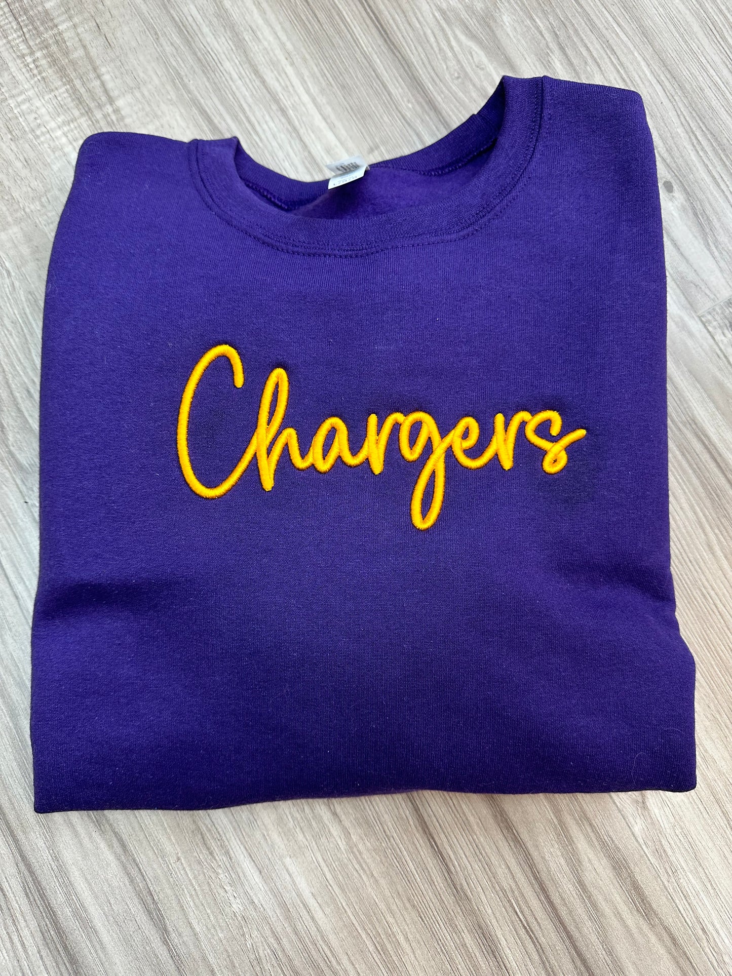 Chargers Puff Crewneck